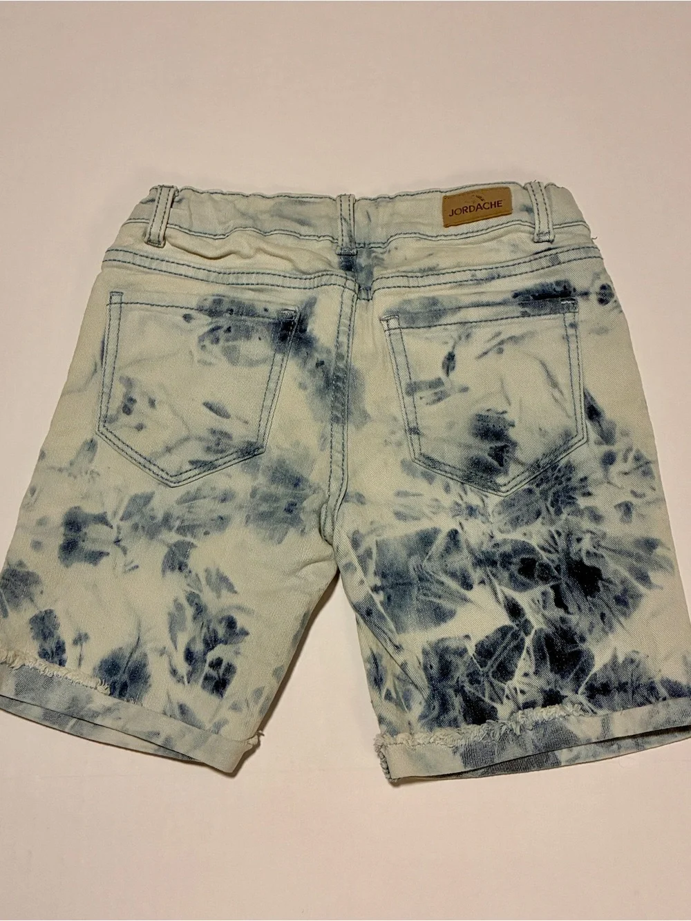 Jordache Light Blue Tie-Dye Denim Shorts